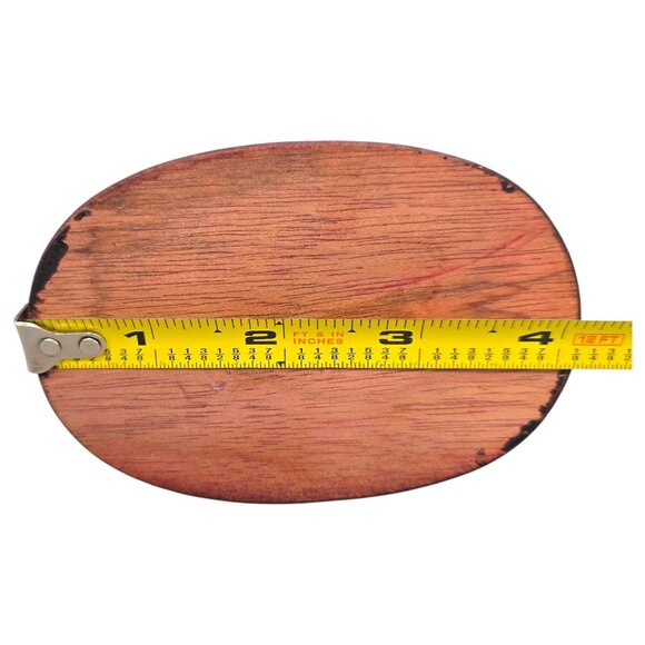 Vintage Chinese Hand Carved Resin Foo Dog Lion Statue Wood Base 5.5" - Picture 10 of 12